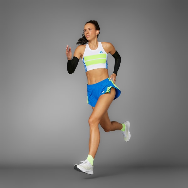 Blanco Polera Corta de Running Adizero Retro