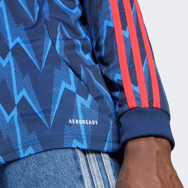 adidas Arsenal 25/26 Long Sleeve Away Jersey - Blue | Free