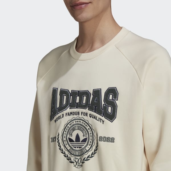 Adidas varsity sweatshirt discount