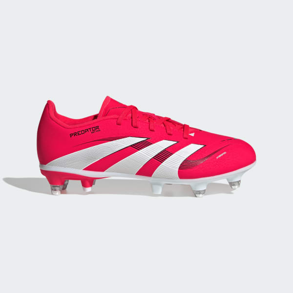 Rosso Scarpe da calcio Predator League Soft Ground Junior