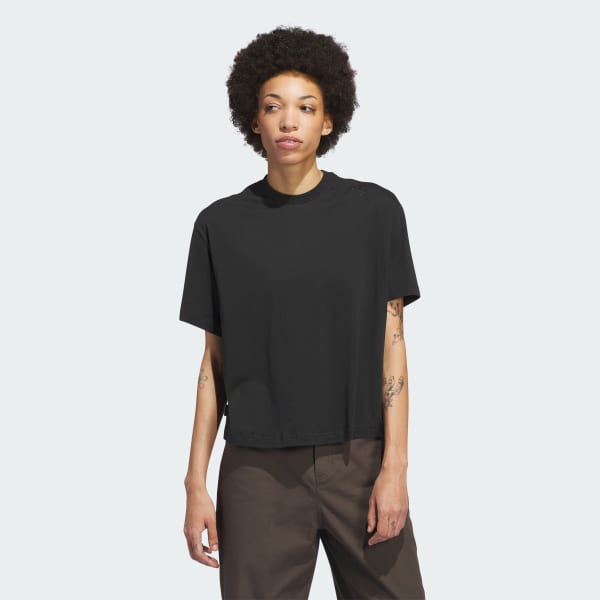 Negro Polera de Skate para Mujer