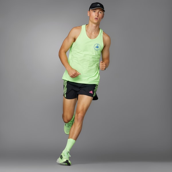 Green on sale adidas runners