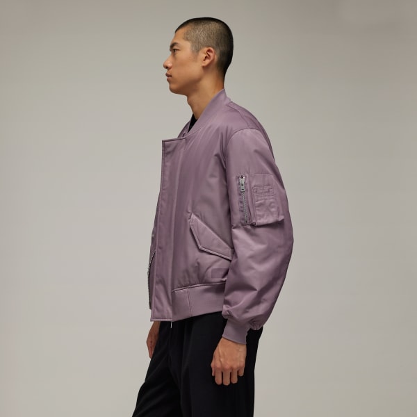 Purple Y-3 봄버 재킷