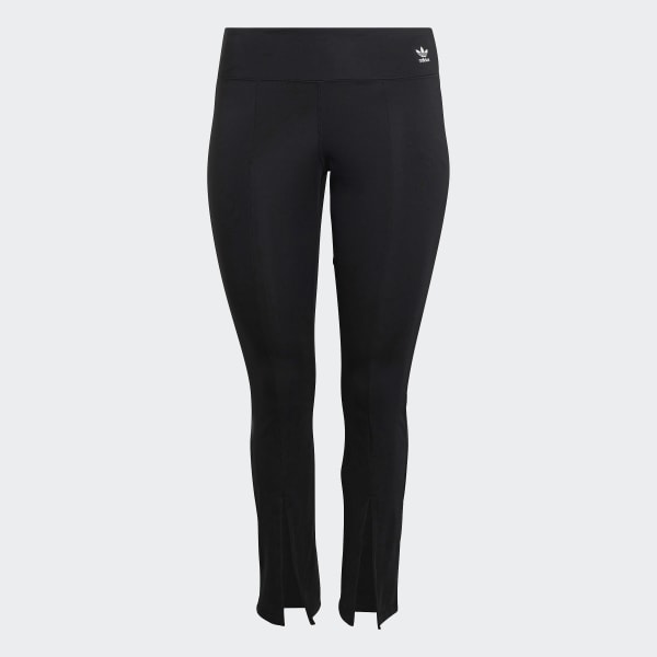 Black Adicolor Classics SST Open Hem Leggings (Plus Size) CA341