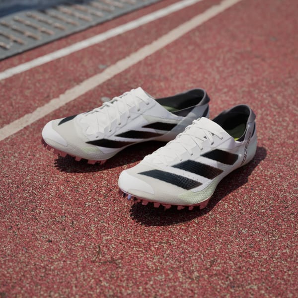 Kolce do biegania adidas Adizero Finesse U Limonkowo-Czarne