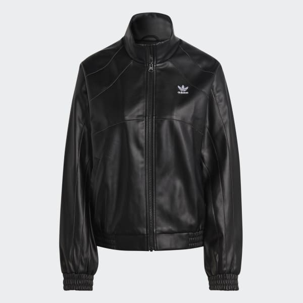 Adidas leather jacket mens store