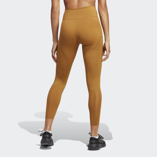 adidas Tailored HIIT Luxe Training Leggings - Brown | adidas UK