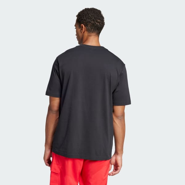 Schwarz Essentials Linear Single Jersey T-Shirt