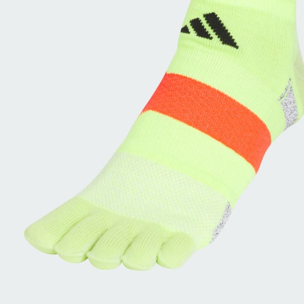 イエロー ランニングパフォーマンス 5本指ソックス