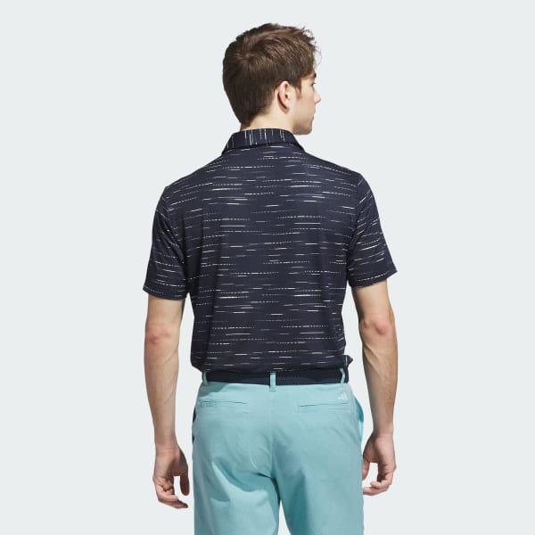 modrá Ultimate365 Mesh Glimmer Print Polo Shirt