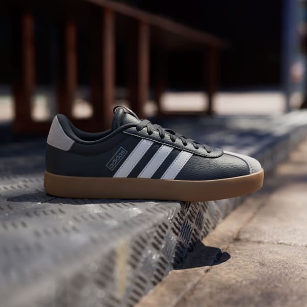 Grey leather adidas 2025