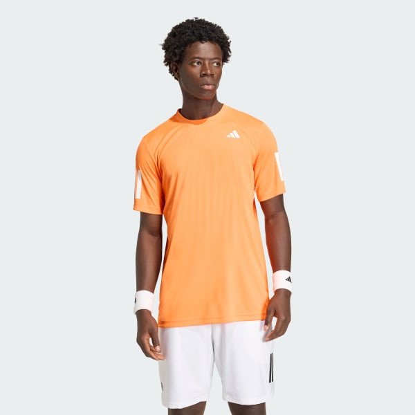 Orange Club Tennis Climacool 3-Stripes Tee