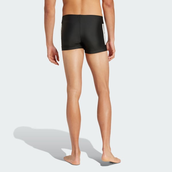 Noir Boxer de natation 3 bandes 5 cm