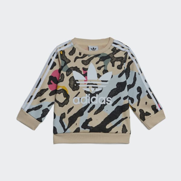 Bege Conjunto Estampa Animal
