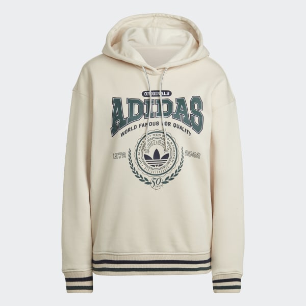 Adidas originals new neutrals logo sweatshirt in pin 2025