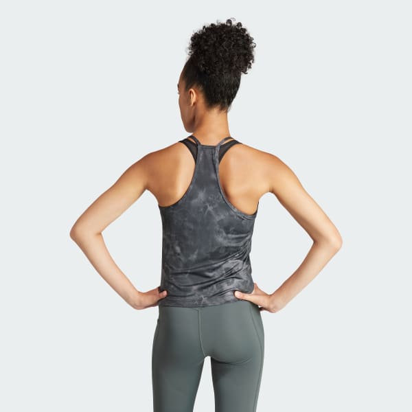 Grau Train Essentials AOP Flower Tie-Dye Tanktop