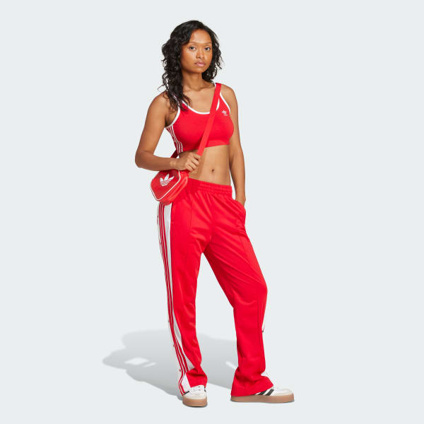 Vermelho Top Adicolor Três Listras