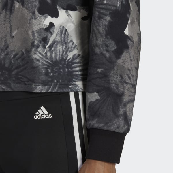 Noir Sweat-shirt à imprimé intégral SH871