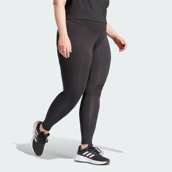 adidas Essentials High-Waisted Logo Leggings (Plus Size) - Black ...