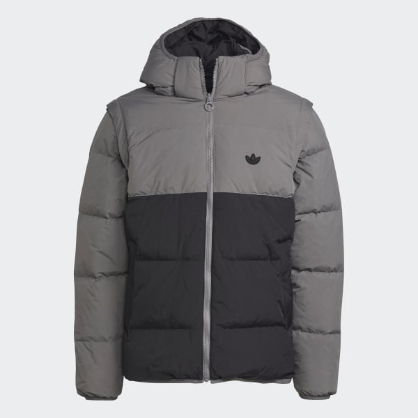 Schwarz adidas RIFTA Down Regen Hooded Puffer Jacket QA530