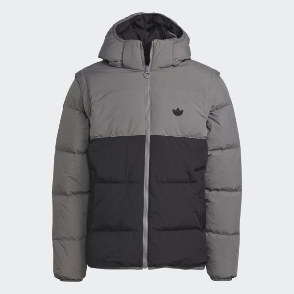zwart adidas RIFTA Down Regen Hooded Puffer Jacket QA530