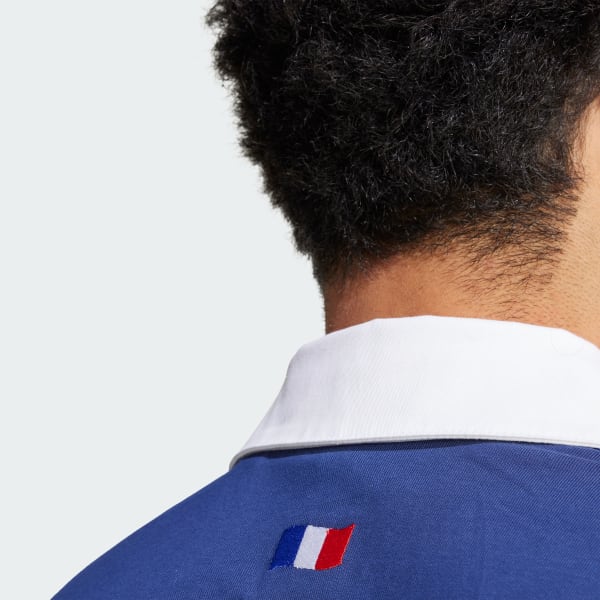 adidas France Long Sleeve Culture Jersey - Blue | Free