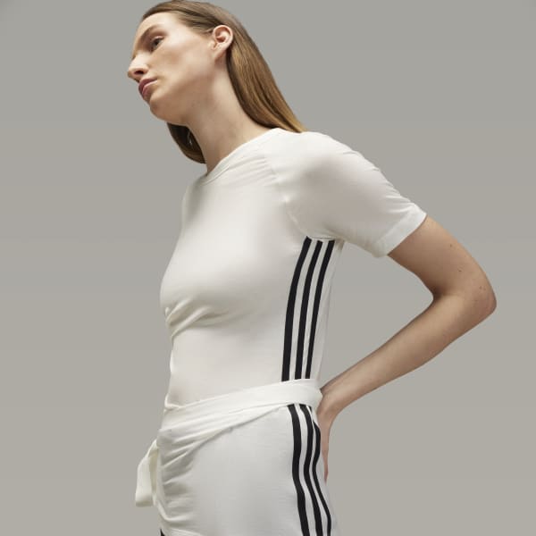 adidas Y-3 Tencel Short Sleeve Tee - White | Free Shipping with