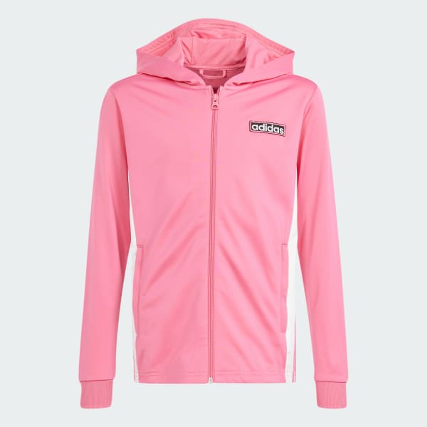 Adidas pink zip hoodie online