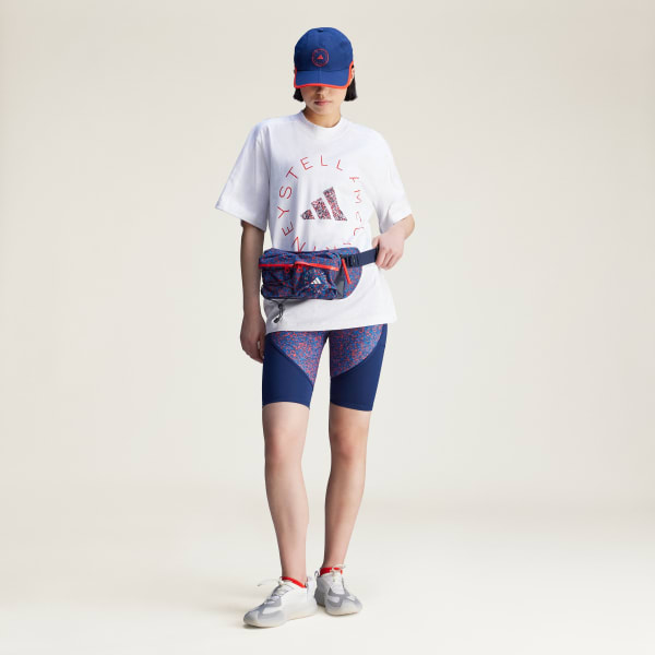 bílá Tričko adidas by Stella McCartney Loose Graphic
