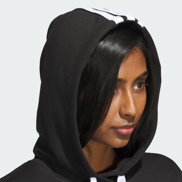 WOMENS FLEECE 3STRIPE HOODIE