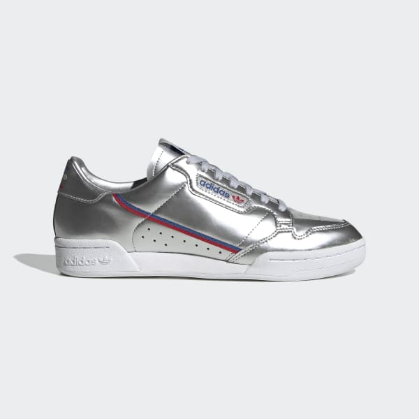 adidas continental 80 silver