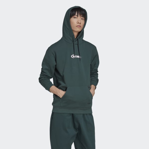 Vert Sweat-shirt à capuche Graphics Campus