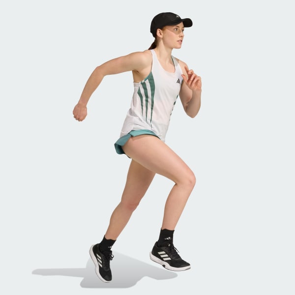 Blanc Débardeur de running Adizero Archive