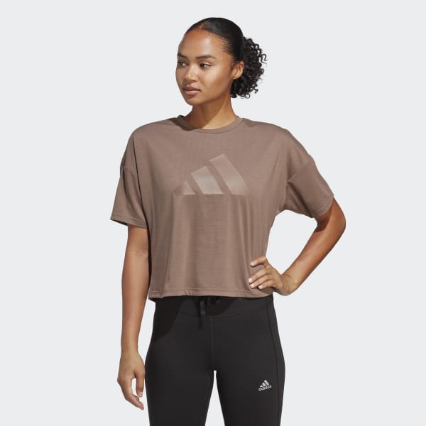 Brown Train Icons 3 Bar Logo Tee