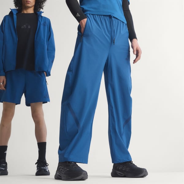 Blauw ADIDAS Z.N.E. WOVEN BROEK