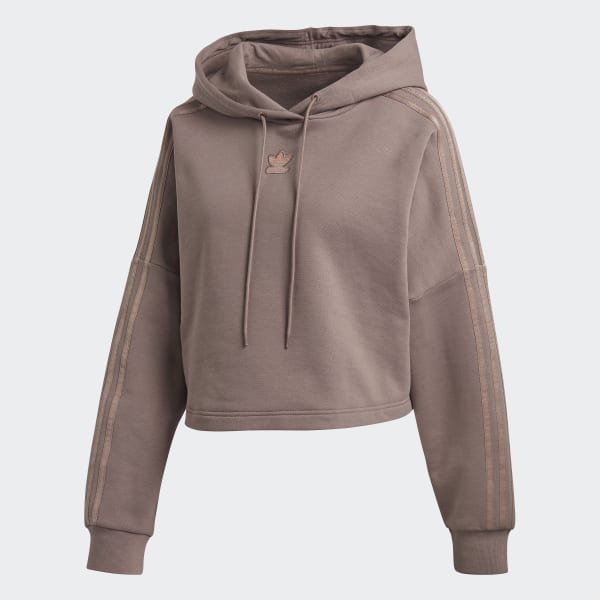 adidas tracksuit cropped hoodie