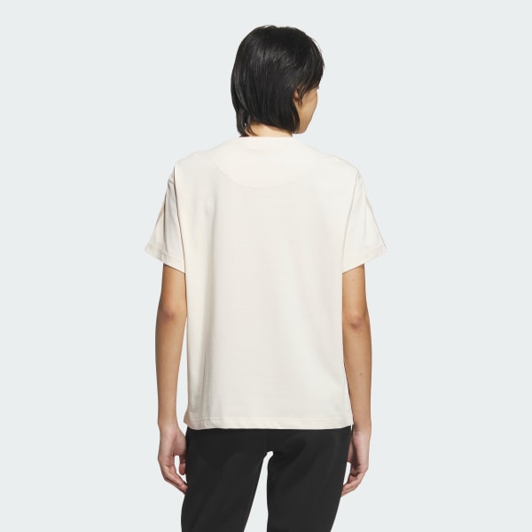 ホワイト エッセンシャルズ プラス スリーストライプス 半袖Tシャツ