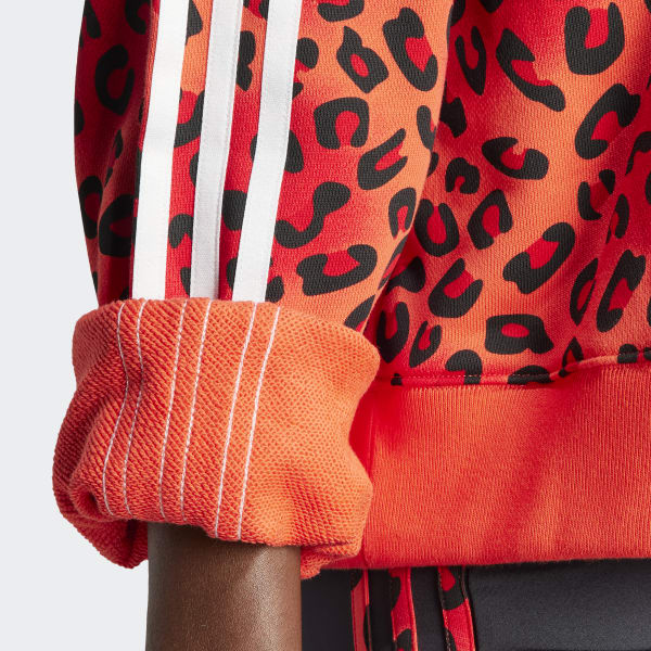 Adidas leopard lux sweatshirt deals