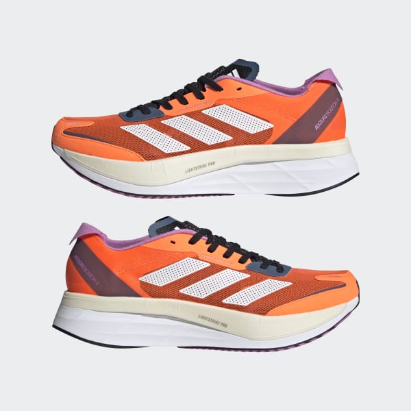 Orange Adizero Boston 11 Running Shoes