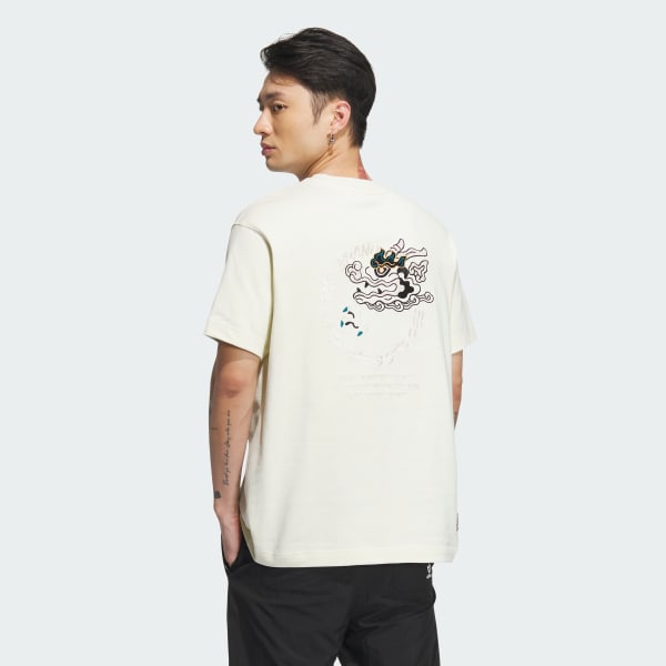 adidas Chinese New Year Graphic Tee (Gender Neutral) - Beige