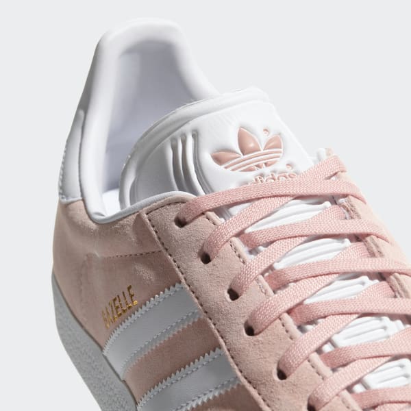 adidas gazelle pink and white