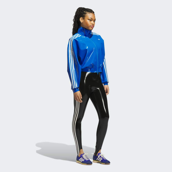 Azul Chaqueta Deportiva 3 Tiras Latex