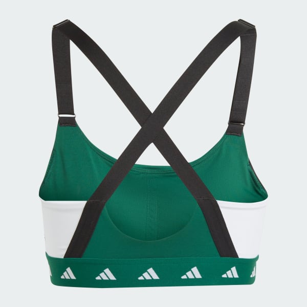 Verde Top Deportivo de Entrenamiento Powerimpact Techfit Soporte Medio