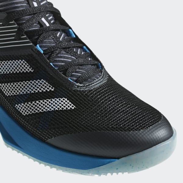 women's adizero ubersonic 3 clay tennis shoes core black and white