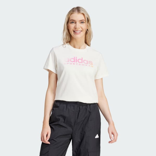 White The Soft Side Linear Tee