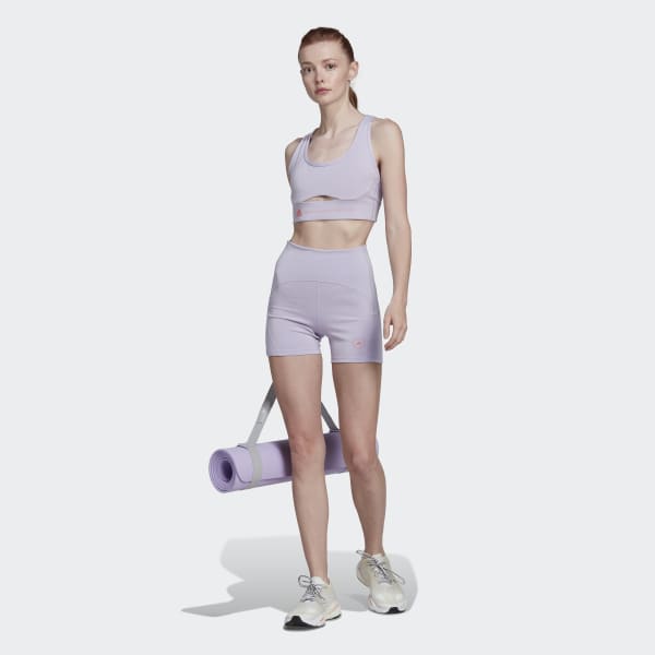 Lilla adidas by Stella McCartney TrueStrength Yoga Short Tights TI369