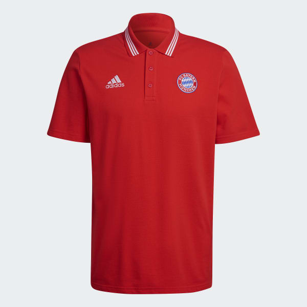 Czerwony FC Bayern DNA Polo Shirt
