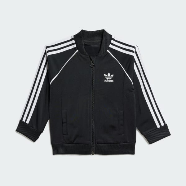 zwart Adicolor SST Trainingspak Kids