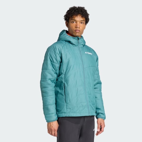 Verde Giacca Terrex Multi Synthetic Insulated Hooded