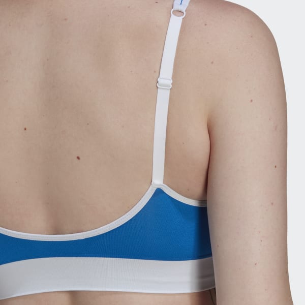 modrá Podprsenkový top Modern Flex Cotton Scoop Low Back
